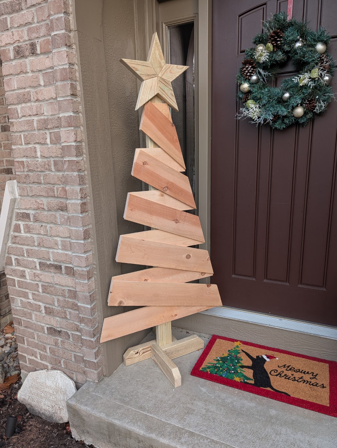 Spiral Christmas Tree Outside Decoration