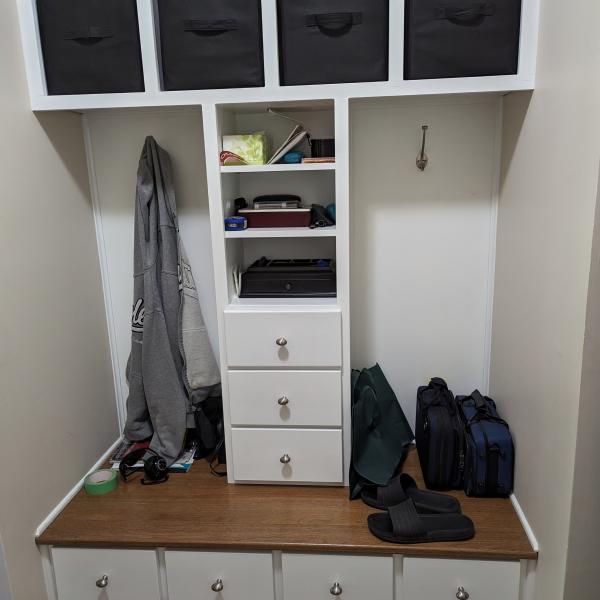 Built-in Mud Room Cabinet