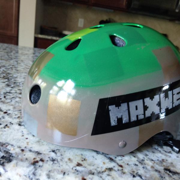 Minecraft Bike Helmet